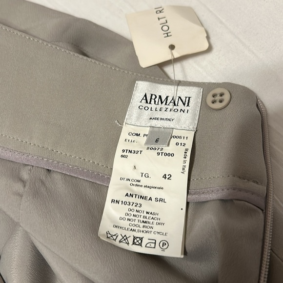 NWOT Armani Collezioni Silk pencil skirt - Picture 5 of 6